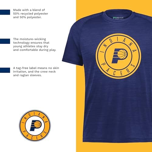 Holloway Boys NBA Pro Tee Youth Basketball Shirt - Comfortable and Durable Team Fan Gear Perfect for Game Days