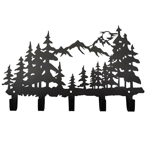 Metal Tree Coat Hooks for Living Room and Hallway - Sweet Home Decor - Forest Theme Hooks (Black)  
Metal Tree Hangers K