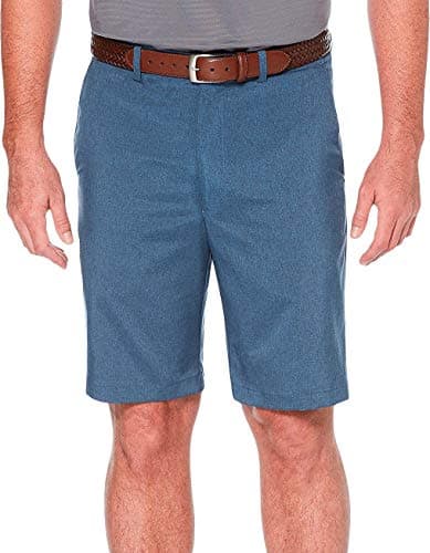 PGA TOUR Men's Flat Front Heather Golf Short with Active Waistband for Comfortable Play on the Course