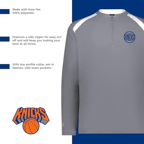 Holloway NBA Clubhouse Pullover - Comfortable Lightweight Basketball Jacket for Game Day enthusiasts
