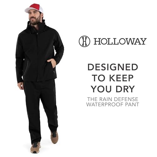 Holloway Men's Rain Secure Waterproof Pant for Outdoor Adventures
| Holloway Men's Rain Secure Waterproof Pant with Dur