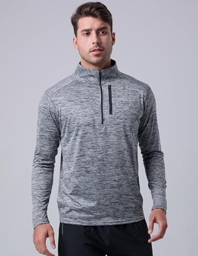 Liberty Imports 3-Pack Men’s Lightweight Long Sleeve Athletic Jackets for Performance Workouts and Runs