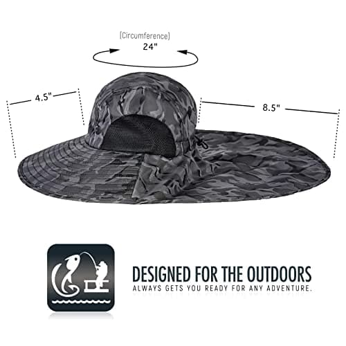 KOOLSOLY Outdoor Sun Hat for Men with 50+ UPF Protection, Perfect for Dad on Fishing Trips and Safari Adventures