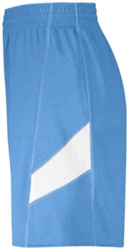 Holloway Ladies Dual-Side Single Ply Shorts: 2XL University Blue/White - Quick Dry Breathable Running Shorts for Women