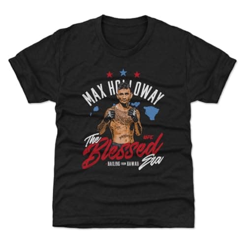 Max Holloway UFC Youth Shirt - The Blessed Hawaii WHT 500 Level
