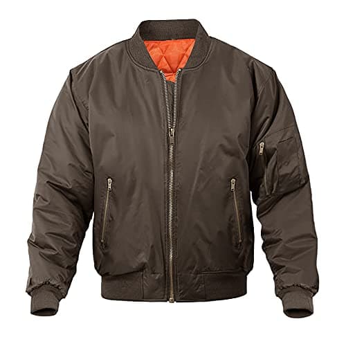Magnivit Men's Warm Bomber Jacket for Casual Fall Winter and Military Style Outwear
| Magnivit Men's Stylish Bomber Jac