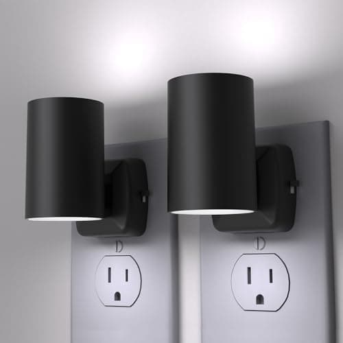 ETL Certified Warm White Night Lights, Dusk to Dawn Sensor, Adjustable Brightness Nightlight for Kids, Hallway, Stairway