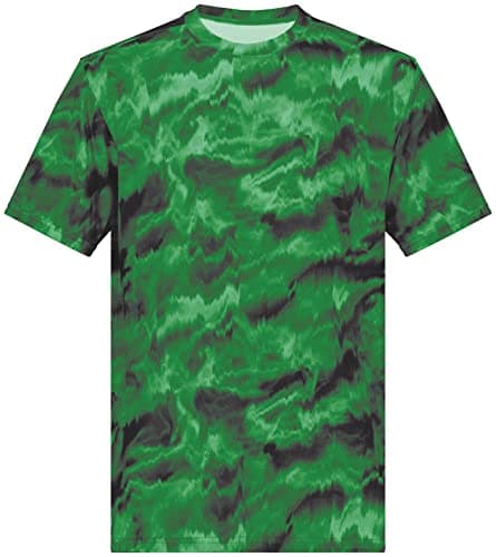 Holloway Men's Stock Cotton-Touch Poly Tee + Comfort + Outdoor + Lightweight + Stretchy + Medium Size + 100% Polyester +