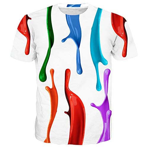 SYAIMN Unisex 3D Pattern Printed Short Sleeve T-Shirts for Casual Wear
| SYAIMN Unisex 3D Pattern Printed Short Sleeve