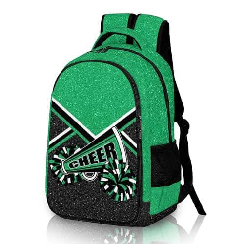 Cheerleading Team Gifts Green Backpack for Women
| Women's Green Cheer Backpack for Cheerleaders
| Green Cheerleading B