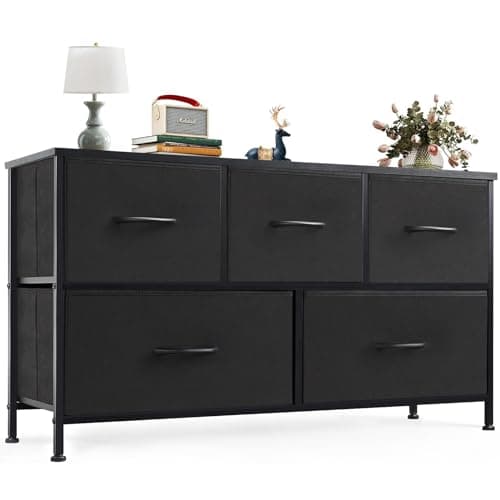 Classic Black OLIXIS Dresser for Bedroom with 5 Drawers
| OLIXIS Storage Organizer Unit with Fabric Bins for Hallway
|