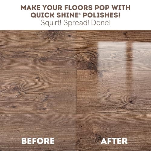 Quick Shine Hardwood Floor Luster-Polish | Plant-Derived w/Carnauba | Safer Choice, No PFAS, pH Neutral | Ready to Use F
