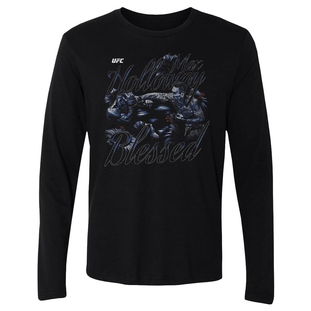 Max Holloway UFC 500 Level Long Sleeve Shirt - Grunge Style Fans