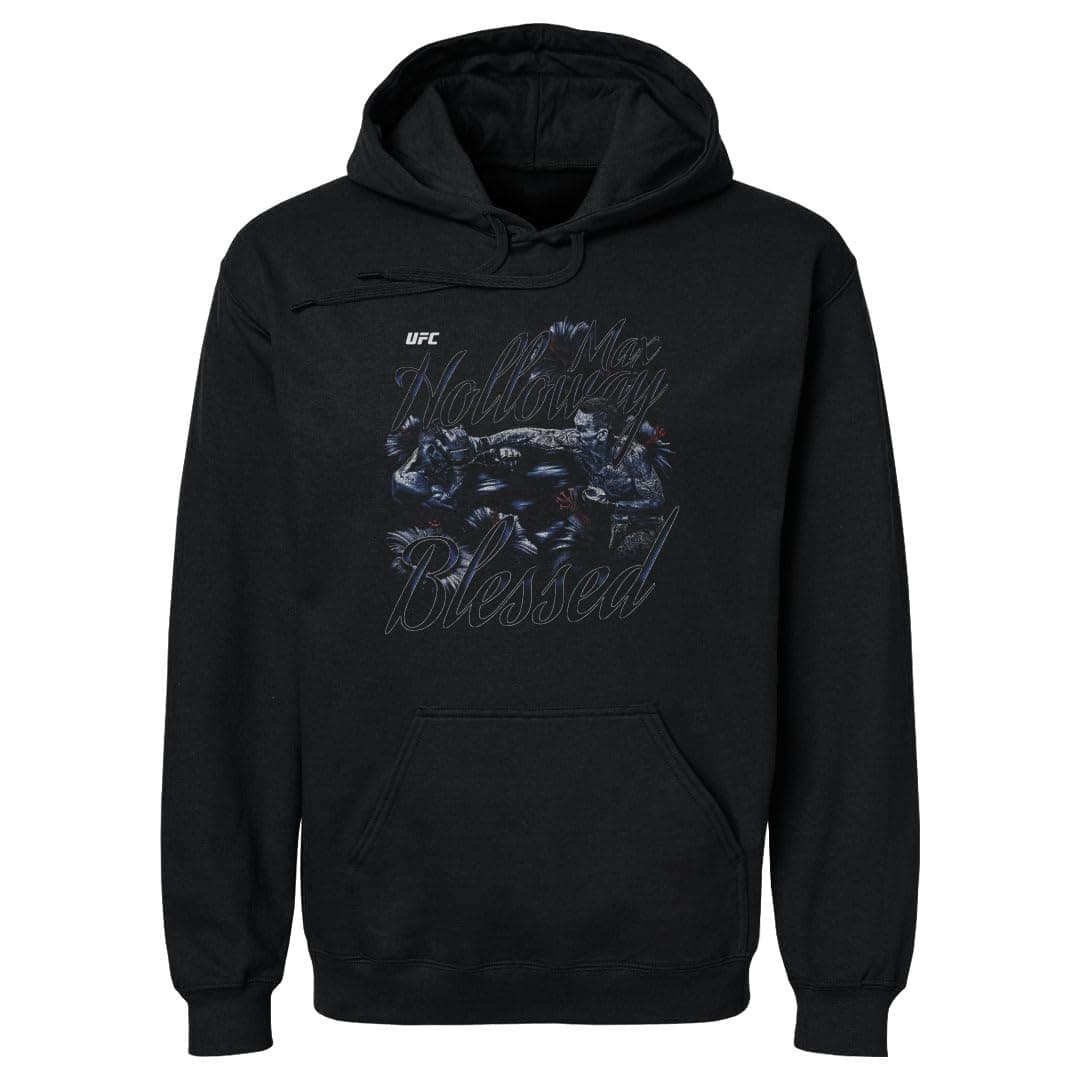 Max Holloway UFC Men's 500 Level Hoodie Sweatshirt - Grunge Style