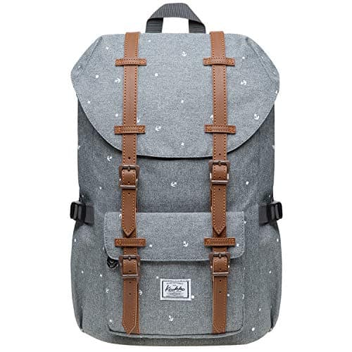 KAUKKO 15.6 Inch Laptop Outdoor Backpack for Men and Women Traveling Rucksack (5-8-Black)