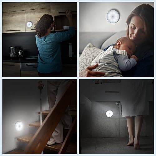 Motion Sensor LED Night Light 2 Pack for Bedroom and Bathroom
| Dusk to Dawn Motion Sensor Night Light 2 Pack for Stair