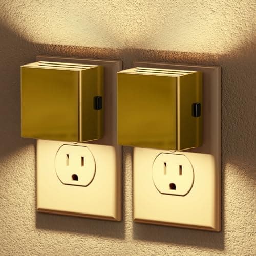 JandCase Automatic Night Lights Plug into Wall for Kids Bathroom Hallway Kitchen Bedroom Decor
| JandCase 2 Pack Modern