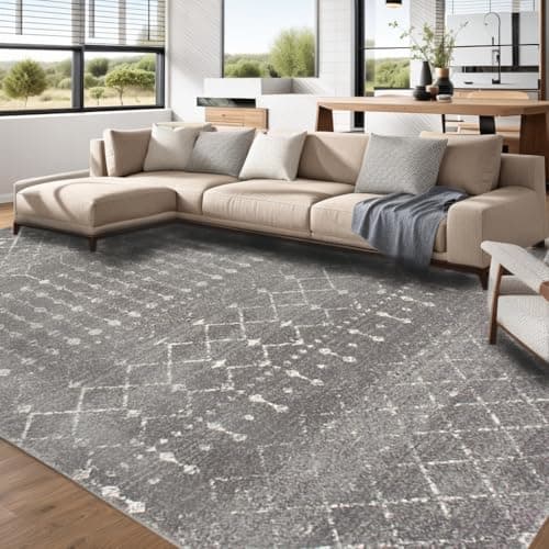 Washable Boho Grey and Pink Non Slip Faux Wool Carpet Runner for Kitchen Entryway Bedroom Indoor Laundry
| Non Slip Gre