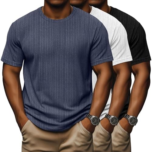 Evervibe Men's Big and Tall Causal Dry Fit Short Sleeve T-Shirt Athletic Running Gym Tops
| Evervibe Men's Big and Tall