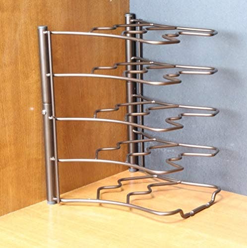 Deco Brothers Kitchen Cabinet and Counter Pan Organizer Rack - Bronze for Kitchen Storage Solutions
| Deco Brothers Bro