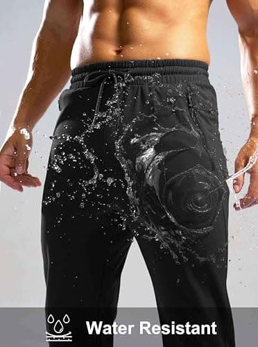 G Gradual Men's Fleece Lined Winter Pants Best for Men Athletes in Cold Weather Zipper Pockets Sweatpants  
G Gradual Me