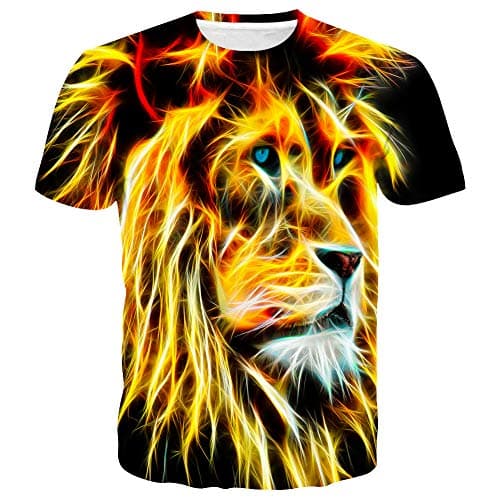 SYAIMN Unisex 3D Pattern Printed Short Sleeve T-Shirts for Casual Wear
| SYAIMN Unisex 3D Pattern Printed Short Sleeve