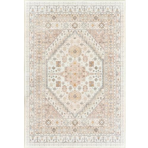 Zesthome Orange 8x10 Non-Slip Washable Vintage Stain Resistant Area Rug for Living Room OEKO-TEX
| Zesthome Vintage Ora