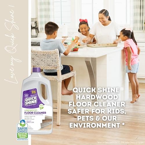 Quick Shine Hardwood Floor Cleaner 64oz | Removes Dirt & Scuff Marks | Perfect for Gentle and Effective Cleaning U.S. EP