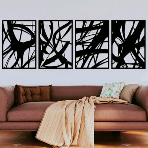 Ruelen Metal Scroll Wall Decor Rustic Iron Wall Medallion for Home Living Room Decor Small Traditional Metal Scroll ArtA