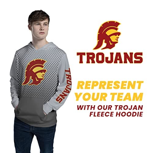 Holloway Men's Official NCAA Collegiate Sublimated Poly Fleece Hoodie for Ultimate Comfort & Style, Multi