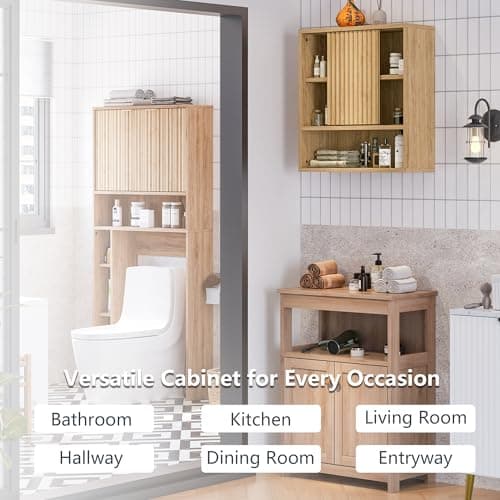 Bathroom Wall Cabinet Above Toilet Storage with Adjustable Shelves for Modern Space-Saving Design
| Space-Saving WallMo