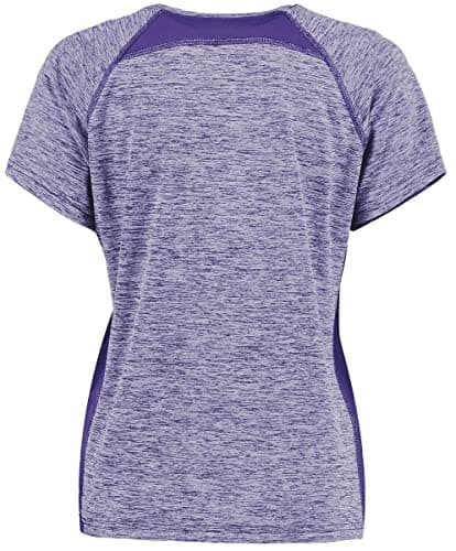 Holloway Sportswear Womens Electrify Coolcore® Tee 2XL Purple Heather - Breathable Moisture Wicking & UV Protection for