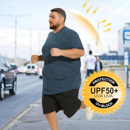 UPF 50+ Sun Protection HoDo Big and Tall Mens Swim Shirt for Hot Summer Days
| Quick Dry HoDo Big and Tall Quick Dry Me