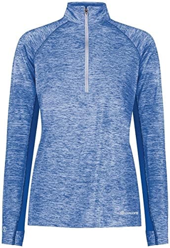 Holloway Sportswear Womens Electrify Coolcore® 1/2 Zip Pullover - Royal Heather, 2XL for Athletes | Sweat Wicking, Moist