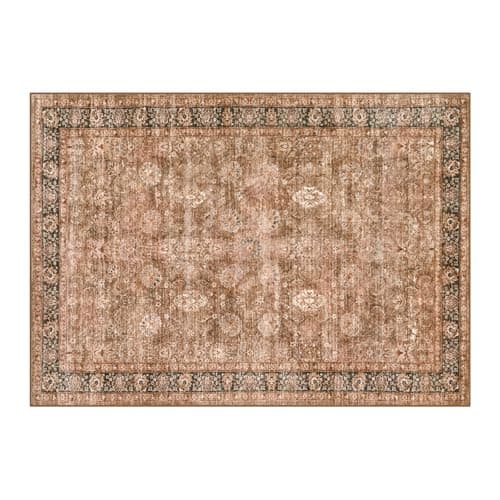 Morebes 2x6 Vintage Washable Dark Green Kitchen Runner Rug for Living Room and Bedroom - Non Shedding Soft Non Slip Boho