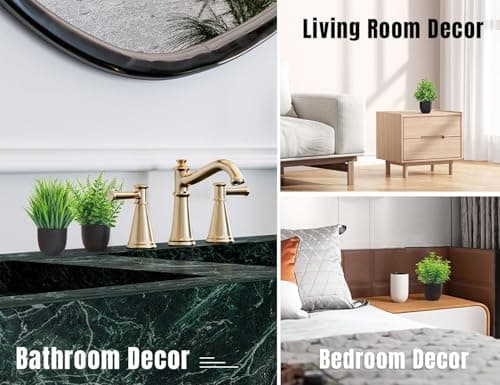 Der Rose Fake Plants 4 Packs Small Faux Plants Best for Bathroom and Home Office
| Der Rose Black Bathroom Accessories
