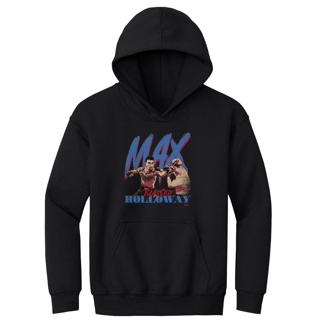 Max Holloway 500 LEVEL UFC Youth Hoodie Sweatshirt - Striking Style WHT
