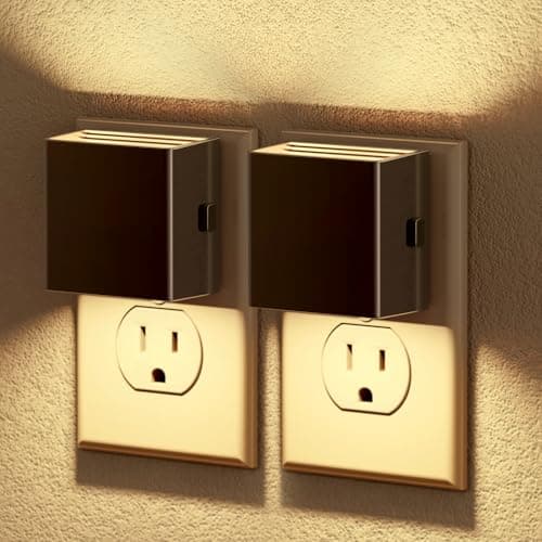 JandCase Automatic Night Lights Plug into Wall for Kids Bathroom Hallway Kitchen Bedroom Decor
| JandCase 2 Pack Modern