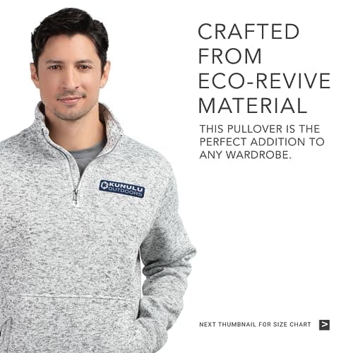 Holloway Men's Alpine Sweater Fleece 1/4 Zip Pullover - Insulated Warmth for Hiking and Outdoor Adventures