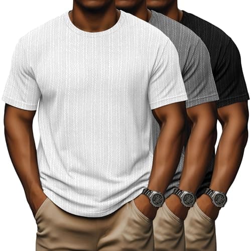 Evervibe Men's Big and Tall Causal Dry Fit Short Sleeve T-Shirt Athletic Running Gym Tops
| Evervibe Men's Big and Tall