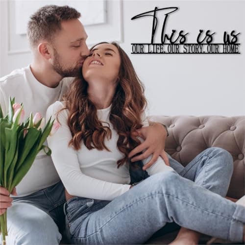 This is us Metal Sign - Hallway Decor - Ideal Gift for Housewarming and Holiday
| This is us Sign 12" x |92" - Metal Wa
