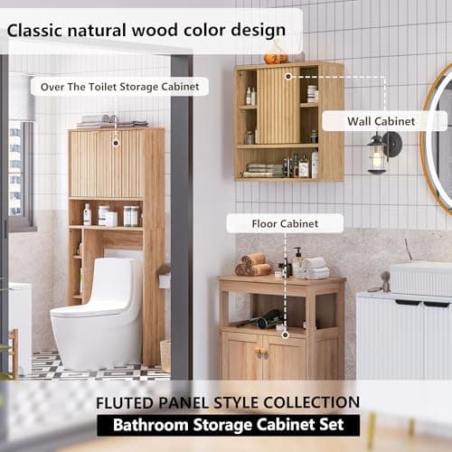 Bathroom Wall Cabinet Above Toilet Storage with Adjustable Shelves for Modern Space-Saving Design
| Space-Saving WallMo