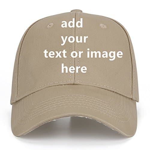 HOFO Custom Text Baseball Cap + Adjustable Trucker Caps + Casual Sun Protection Hat for Men and Women as Gifts