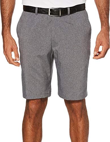 PGA TOUR Men's Flat Front Heather Golf Short with Active Waistband for Comfortable Play on the Course