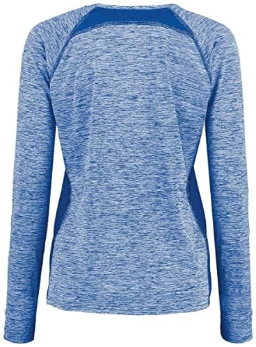 Holloway Sportswear Womens Electrify Coolcore® Long Sleeve Tee Royal Heather Royal Tone Heather