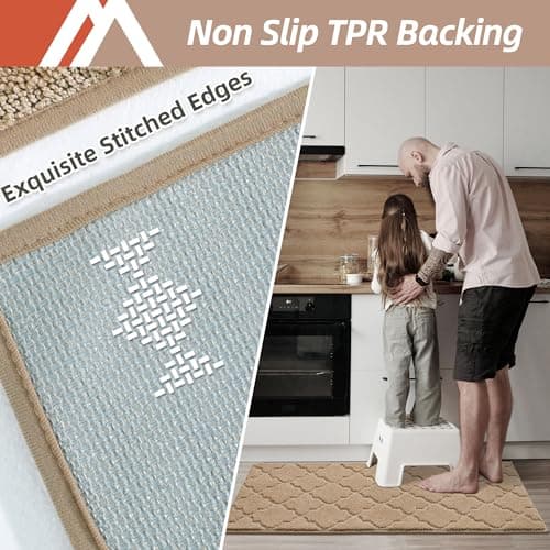 Cosy Homeer 20"x48" Non-Slip Absorbent Soft Kitchen Runner Rug for Washable Floor Mat
| Cosy Homeer Beige Absorbent Sof