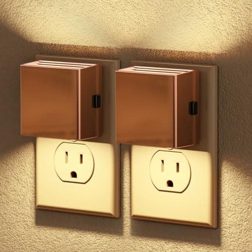 JandCase Automatic Night Lights Plug into Wall for Kids Bathroom Hallway Kitchen Bedroom Decor
| JandCase 2 Pack Modern
