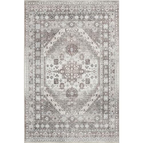 Zesthome Orange 8x10 Non-Slip Washable Vintage Stain Resistant Area Rug for Living Room OEKO-TEX
| Zesthome Vintage Ora