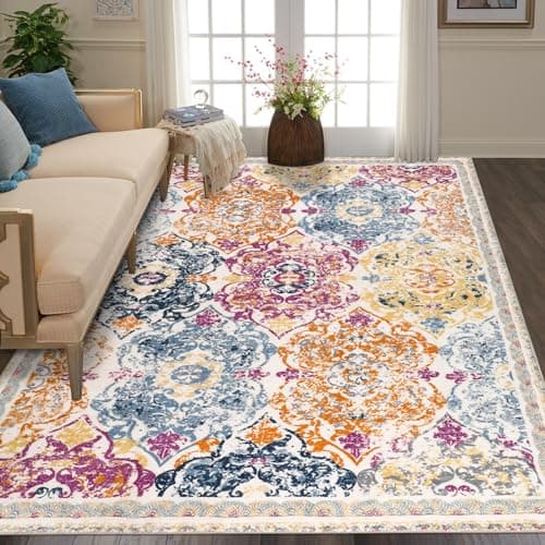 Vaukki Non Slip Entryway Mat, Vintage Shaggy Soft Laundry Rug Runner for Bathroom and Bedroom (2' X 6', Grey) OEKO-TEX