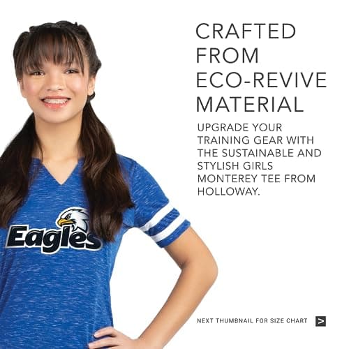Holloway Girls Monterey Tee + Features + Active Girls
| Holloway Girls Monterey Tee + Breathability + Active Girls
| Ho